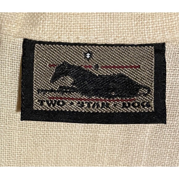 TWO STAR DOG U.S. made Natural Hemp Fibers Butter Yellow 90's Tunic/Shacket XL - Picture 2 of 7
